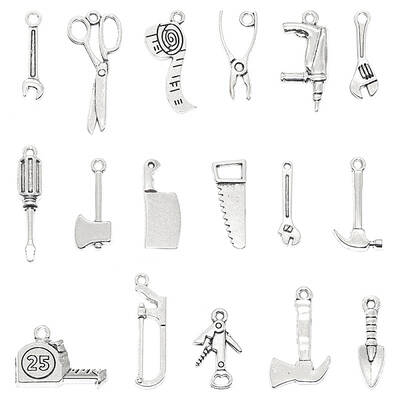 17Pcs 17 Style Tibetan Style Alloy Pendants Sets