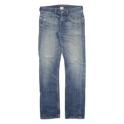 LEVI'S 522 Womens Jeans Blue Slim Straight Stone Wash W30 L34