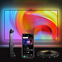 TV Backlight Screen Sync Lights, USB Powered TV LED Lights Backlight with Camera for Screens, TV LED Lights, Color Changing ...