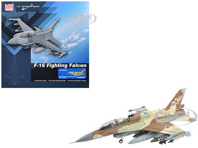 Lockheed F-16D Fighting Falcon Fighter Aircraft 628 Barak 105 Squadron The Scorpion Israeli Air Force Air Power Series 1/72 D...