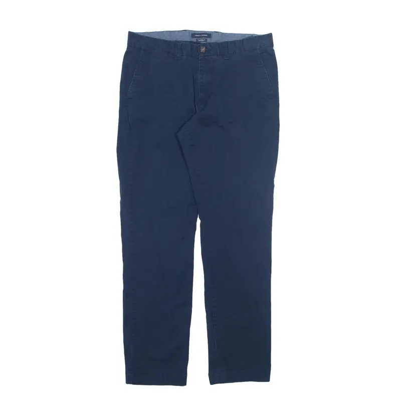TOMMY HILFIGER Trousers Blue Regular Tapered Mens W34 L34