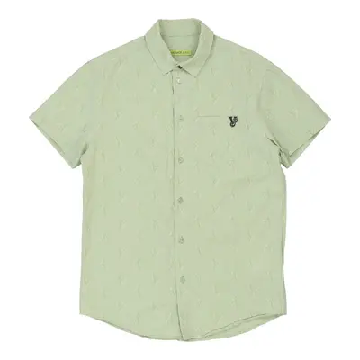 Versace Jeans Couture Short Sleeve Shirt - Large Green Cotton
