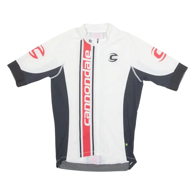 CANNONDALE Cycling Mens Jersey White High Neck M