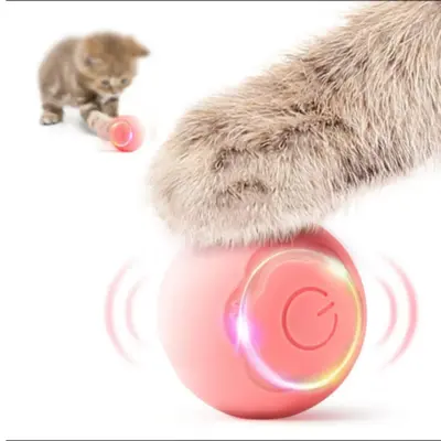 USB Rechargeable Interactive Cat Rolling Ball, 1 Count Automatic Cat Toy, Creative Autoscroll Cat Toy, Indoor Cat Toy with Co...