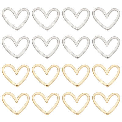 30Pcs 2 Colors Brass Linking Rings