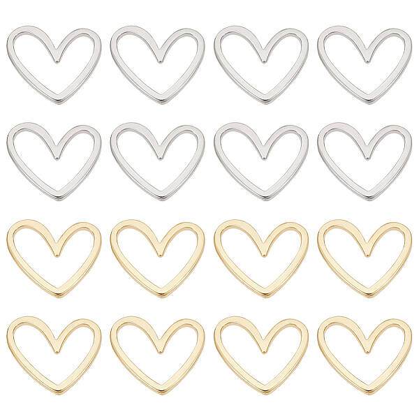 30Pcs 2 Colors Brass Linking Rings
