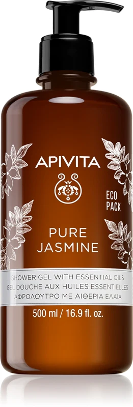 Apivita Pure Jasmine Hydrating Shower Gel with Essential Oils 500 ml