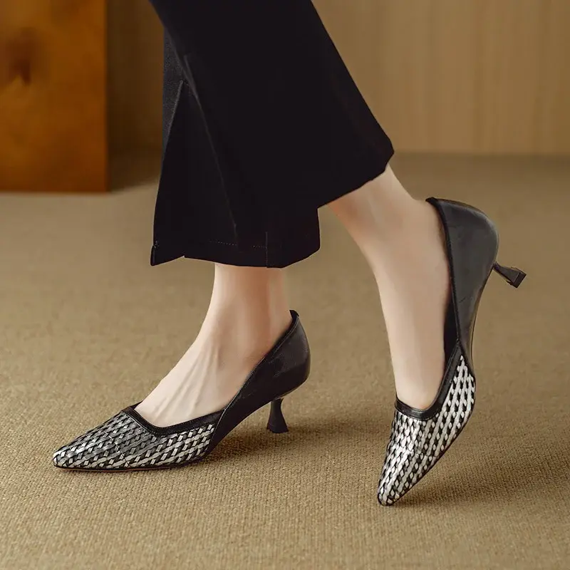 CHIKO Tarne Pointy Toe Kitten Heels Pumps Shoes