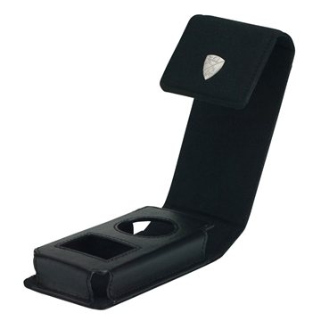1 Custom Black MP3 Case - Leather & Magnetic Closure