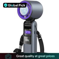 Father's Day Gifts, Portable Handheld Turbo Fan, 5 Gear Wind Rechargeable Handheld Fan, Cordless Fan, Air Turbo Tech Cooling ...