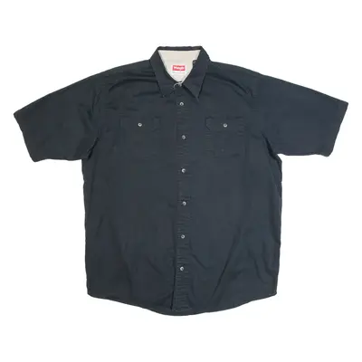 WRANGLER Mens Plain Shirt Black XL