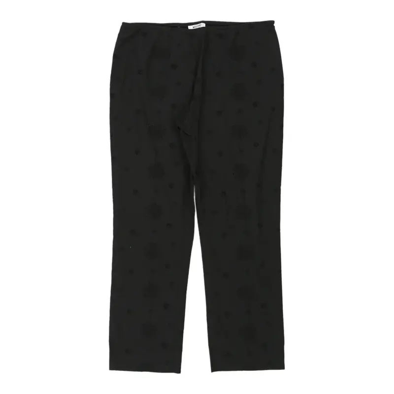 Cheap & Chic Moschino Trousers - 32W UK 12 Black Cotton | Size: UK 12