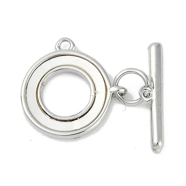 Brass & Shell Toggle Clasps