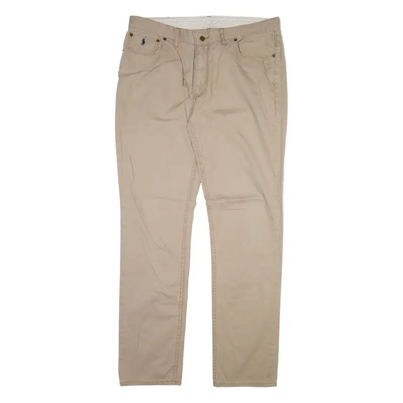 POLO RALPH LAUREN Mens Trousers Beige Regular Straight W38 L34