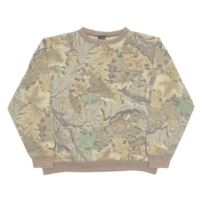 ACE SPORTSWEAR Advantage Tree Camo Mens Sweatshirt Brown S