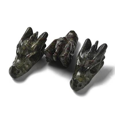 Natural Dragon Blood Healing Dragon Head Figurines