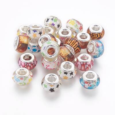 Resin European Beads