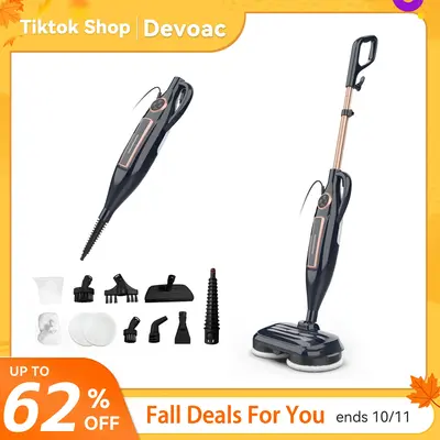 [FallDealsForYou]DEVOAC VM6 Electric Rotating Steam Mop & Household Steam Cleaner, 10-in-1 Steam Mop, 3 Adjustable Steam Leve...