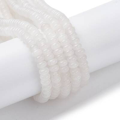 Natural White Jade Beads Strands