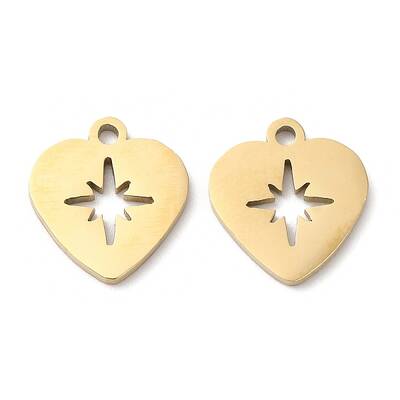 Ion Plating(IP) 316L Surgical Stainless Steel Charms