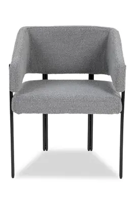 Gray Bouclé Dining Chair | Liang & Eimil Tatler