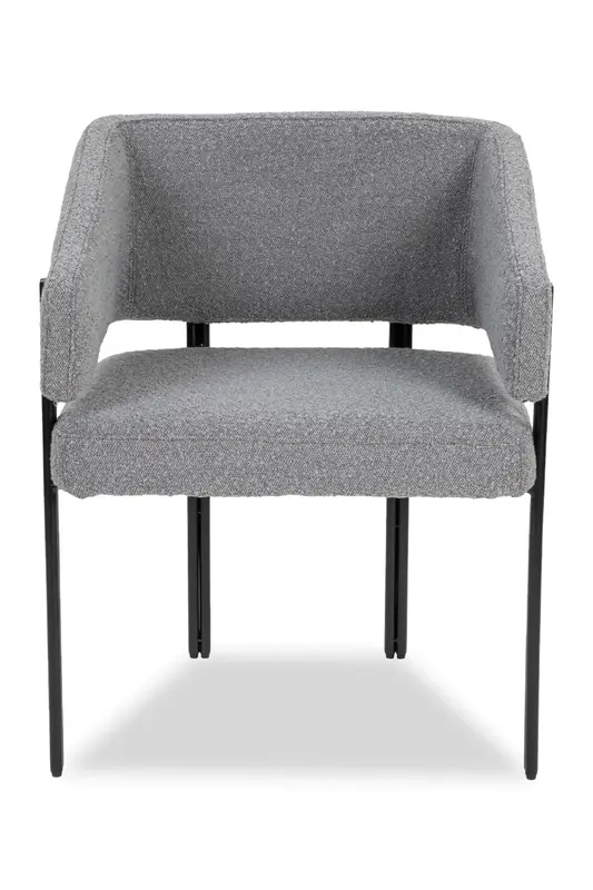 Gray Bouclé Dining Chair | Liang & Eimil Tatler