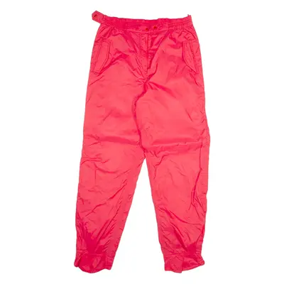 MASTERS Womens Track Pants Red Straight M W34 L33