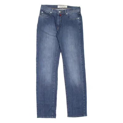 PIERRE CARDIN Lyon Mens Jeans Blue Regular Tapered Stone Wash W30 L34