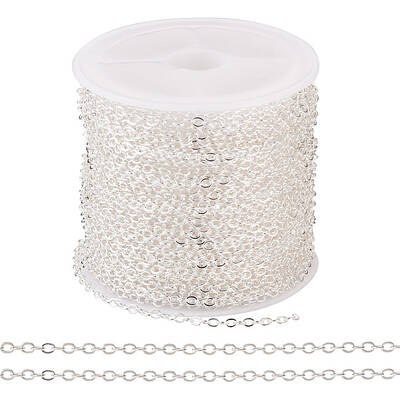 Brass Coated Iron Flat Cable Chains