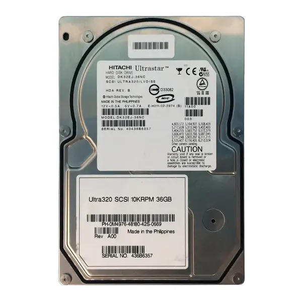 0M4976 Dell 36GB Ultra-320 SCSI 10000 3.5-inch Hard Drive