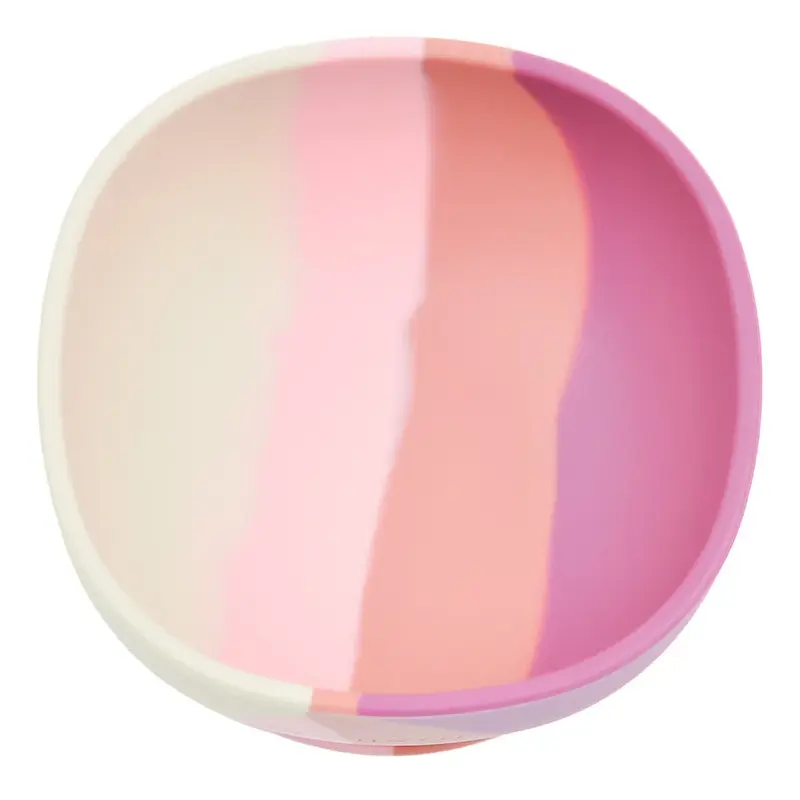 Suction silicone bowl - Pink