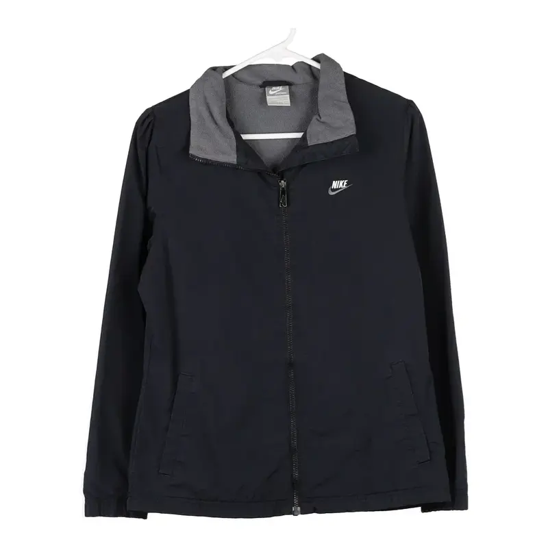 Age 12-13 Nike Jacket - Large Black Polyester Blend