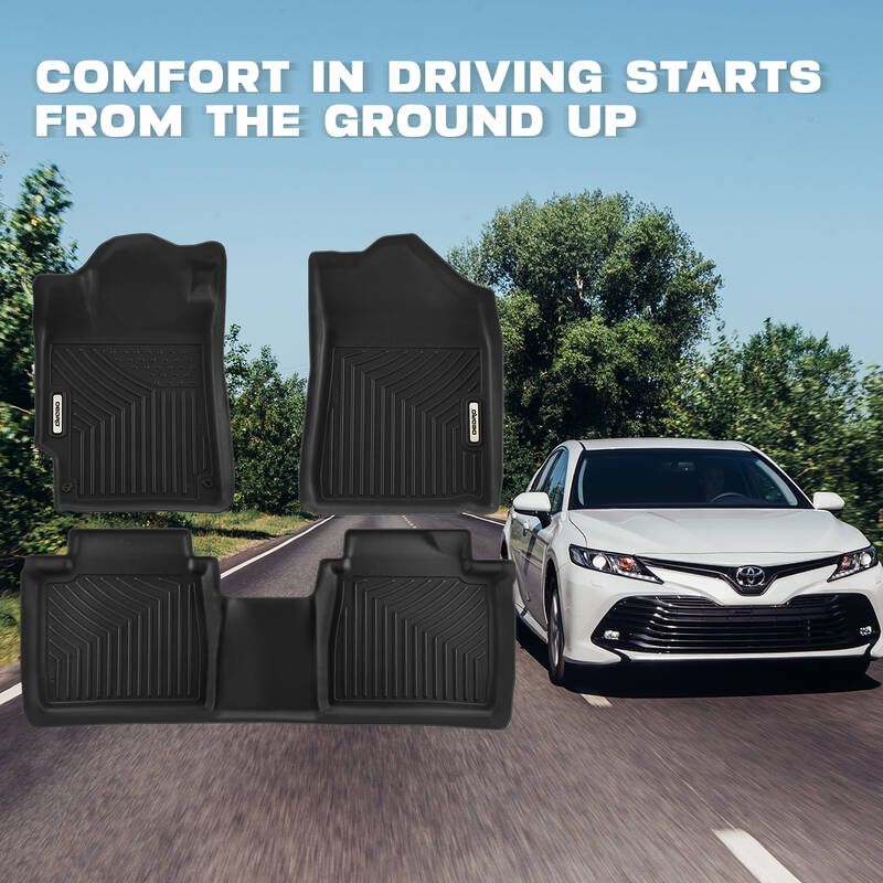 2007-2011 Toyota Camry Black TPE All-Weather Floor Mats