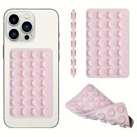 Silicone Car Phone Holder, 1 Count Multifunctional Double-sided Suction Cup Design Phone Holder, Waterproof Reusable Wall Mou...