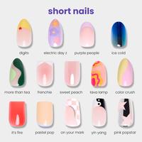 Digi Short Press On Nail Collection - Nail Kit & Glue