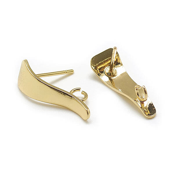 Brass Stud Earring Findings