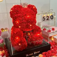 Artificial Flower Eternal Rose TeddyBear gifts for girlfriend Birthday Valentine's Day Anniversary Gifts & Decorations