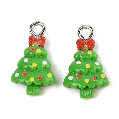 Christmas Theme Opaque Resin Pendants