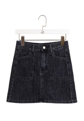 Denim Skirt 11039 Noir | Color: NOIR | Size: S