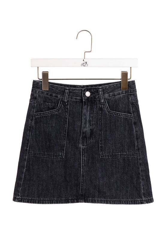 Denim Skirt 11039 Noir | Color: NOIR | Size: S