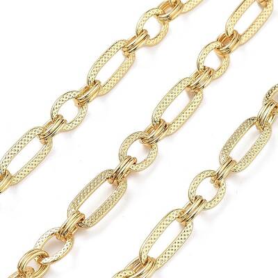 Rack Plating Brass Oval Link Chains