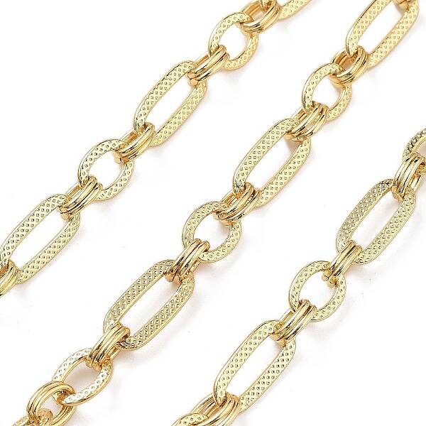 Rack Plating Brass Oval Link Chains