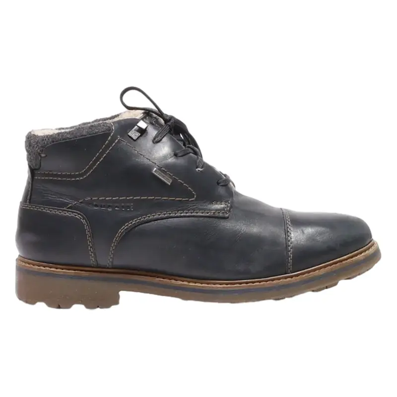 BUGATTI Chukka Boots Black Leather Mens UK 7