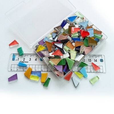 Mixed Shapes Glass Cabochons