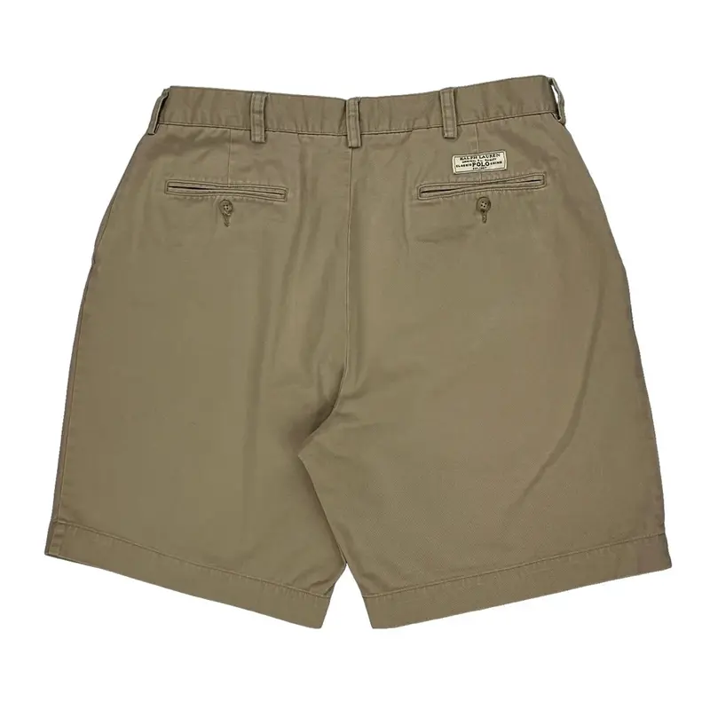 Prospect Short Polo By Ralph Lauren Chino Shorts - 32W 9L Beige Cotton | Size: 32″ waist