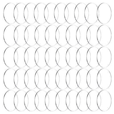 50Pcs Acrylic Flat Round Action Figure Display Bases
