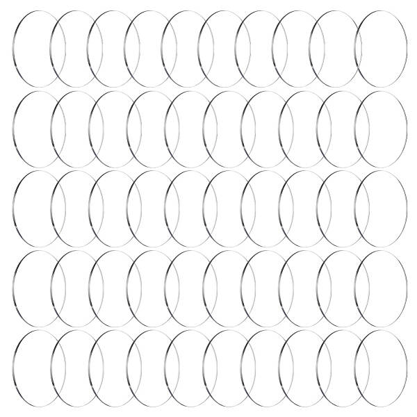 50Pcs Acrylic Flat Round Action Figure Display Bases