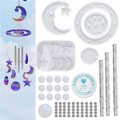 DIY Moon & Star Wind Chime Making Kits