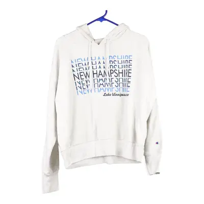Lake Winnipesaukee, New Hampshire Champion Hoodie - Large White Cotton