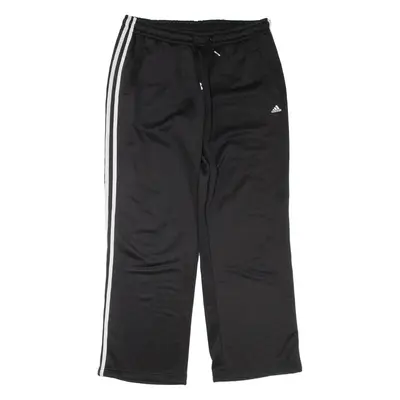 ADIDAS Womens Track Pants Black Straight L W33 L29